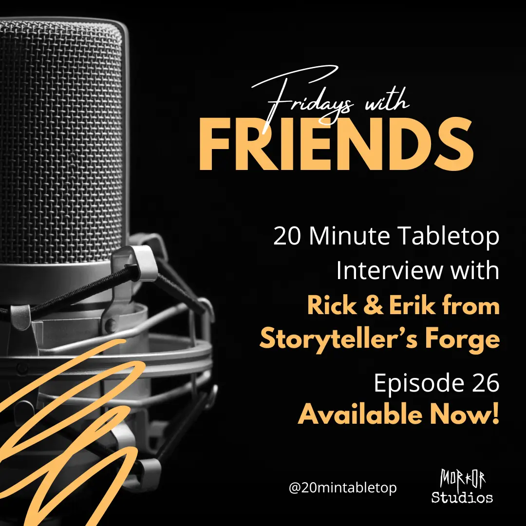 Episode cover art for episode 26. Picture of microphone with text labeling episode.